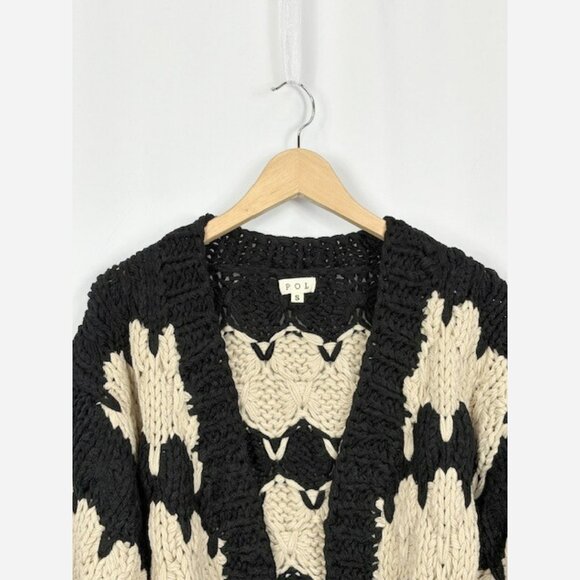 Cozy Hand Knit Chunky Cardigan - Relaxed Fit, Super Soft - Picture 6 of 7